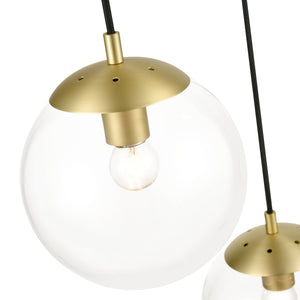 Brushed Brass/Clear