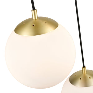 Brushed Brass/White