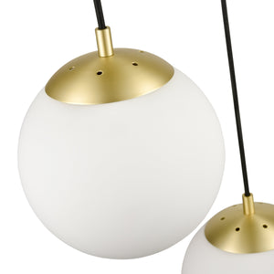 Brushed Brass/White