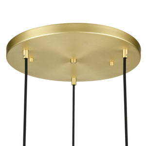 Brushed Brass/White