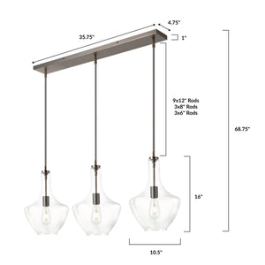 Modern Bronze/Clear, dimensions