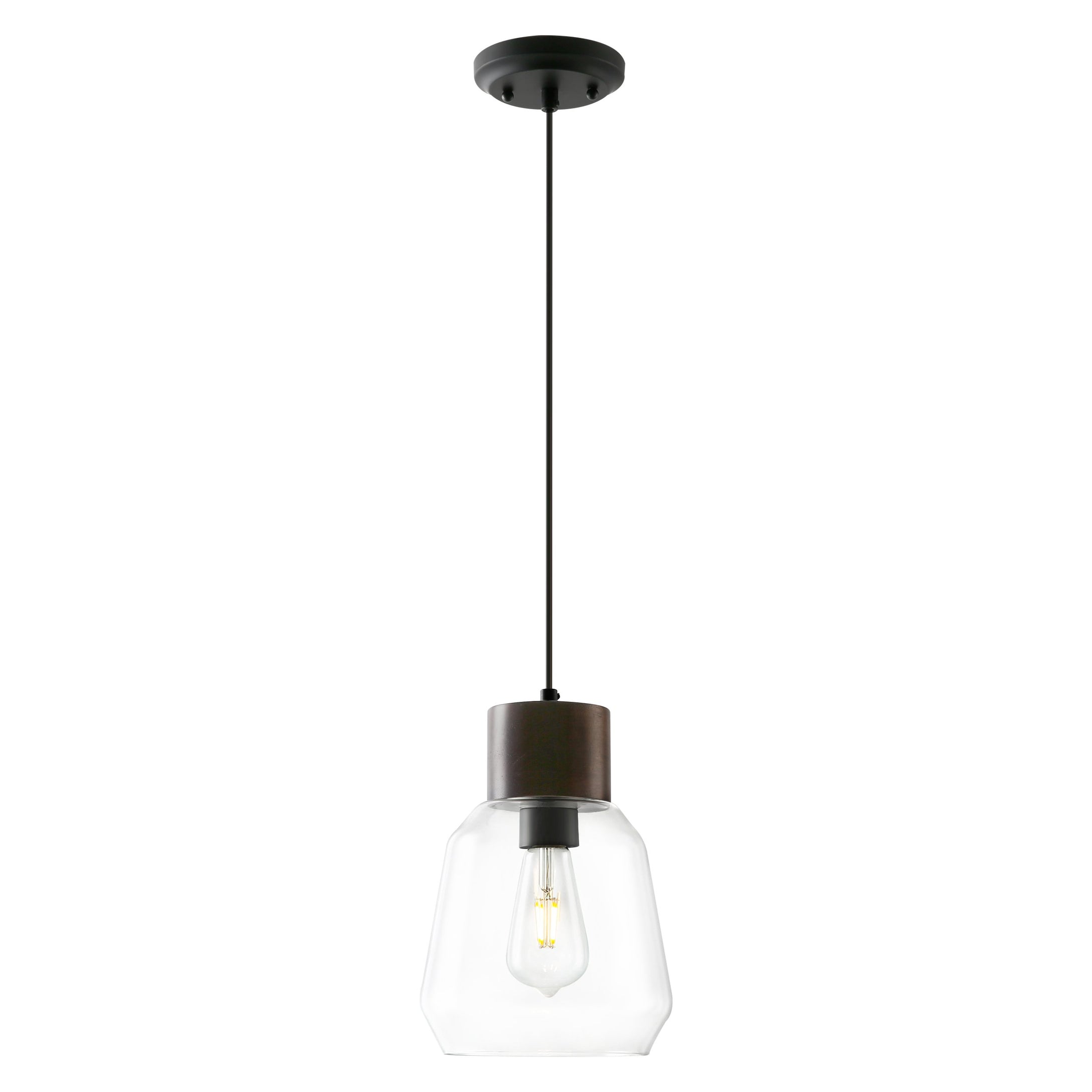 Black Wood/Clear