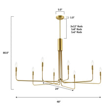Load image into Gallery viewer, Brushed Brass, dimensions
