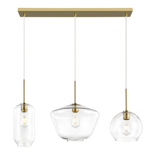 Brushed Brass/Clear