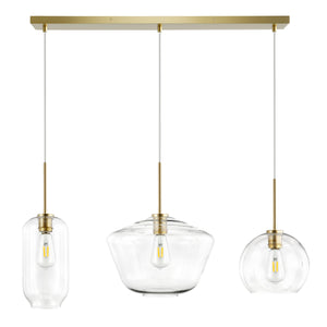 Brushed Brass/Clear