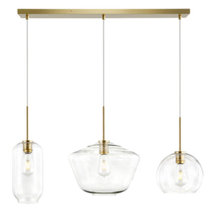 Brushed Brass/Clear