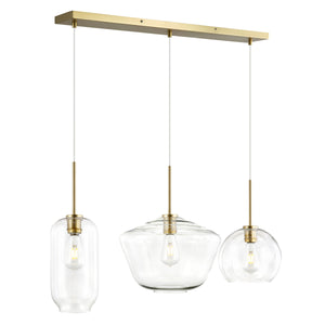 Brushed Brass/Clear