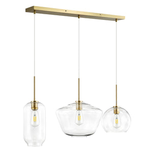 Brushed Brass/Clear