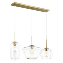 Load image into Gallery viewer, Brushed Brass/Clear
