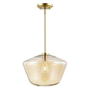 Brushed Brass/Amber