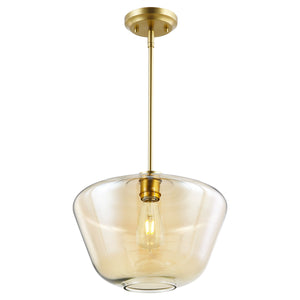 Brushed Brass/Amber