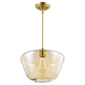 Brushed Brass/Amber