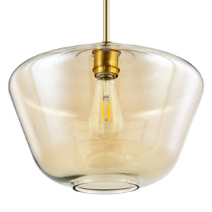 Brushed Brass/Amber