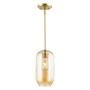 Brushed Brass/Amber