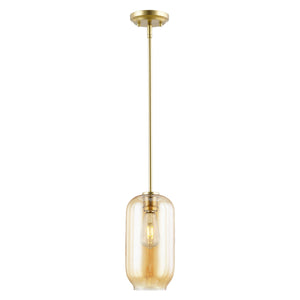 Brushed Brass/Amber