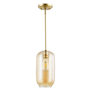 Brushed Brass/Amber