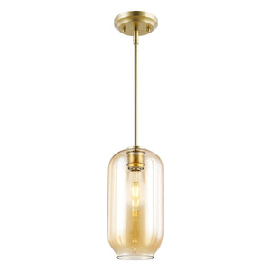 Brushed Brass/Amber