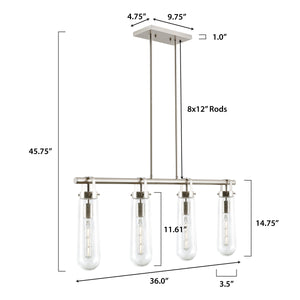 Satin Nickel/Seeded, dimensions
