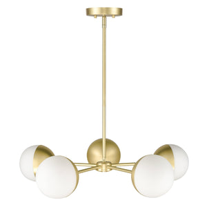 Brushed Brass/White