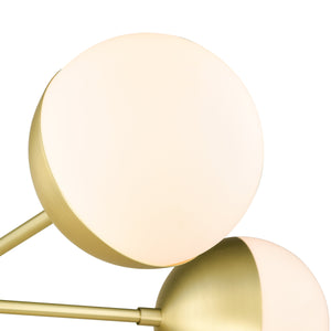 Brushed Brass/White