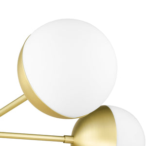 Brushed Brass/White