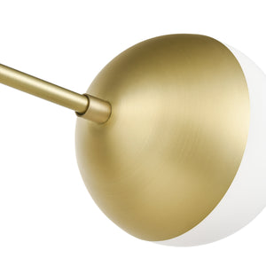 Brushed Brass/White