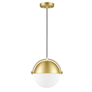 Brushed Brass/White