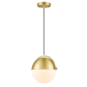 Brushed Brass/White