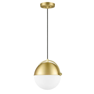 Brushed Brass/White