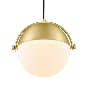 Brushed Brass/White