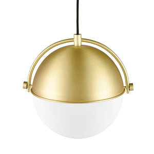 Brushed Brass/White