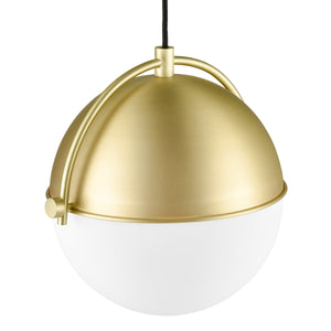 Brushed Brass/White
