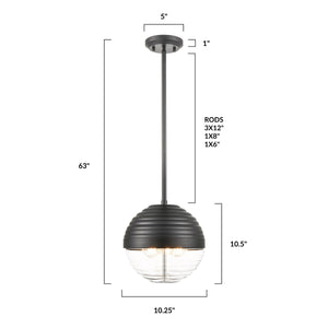 Black/Clear, dimensions