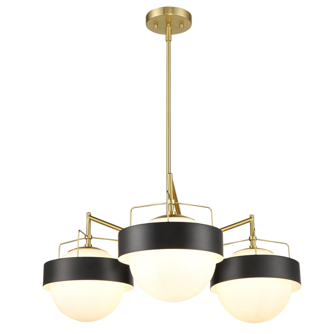 Black/Brushed Brass/White