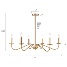 Load image into Gallery viewer, Brushed Brass, dimensios
