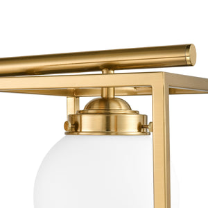 Brushed Brass/White