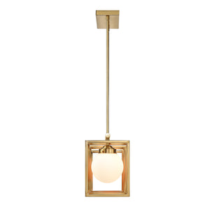 Brushed Brass/White