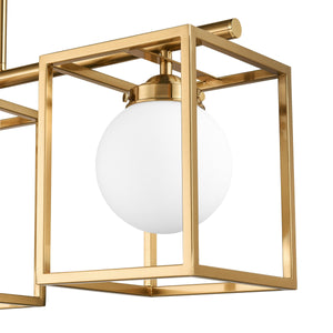 Brushed Brass/White