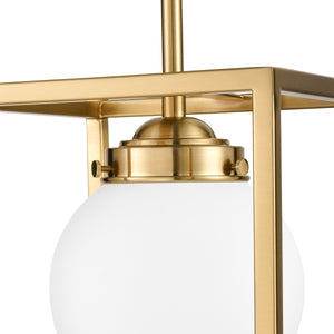 Brushed Brass/White