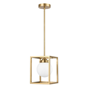 Brushed Brass/White