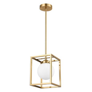 Brushed Brass/White