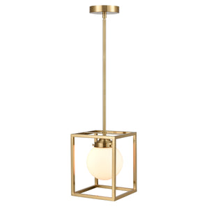 Brushed Brass/White