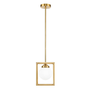 Brushed Brass/White