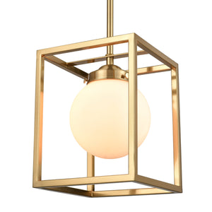 Brushed Brass/White