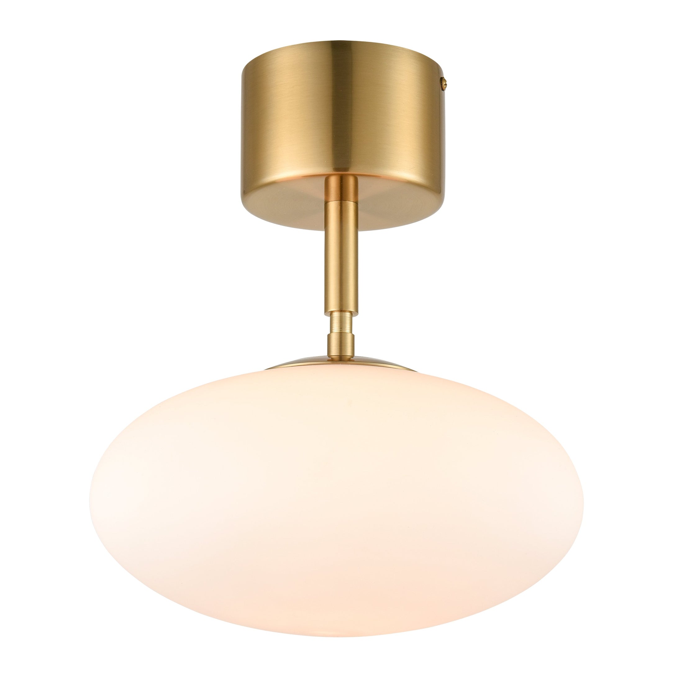 Brushed Brass/White