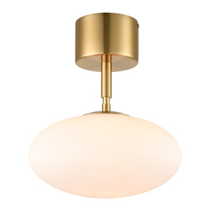 Brushed Brass/White
