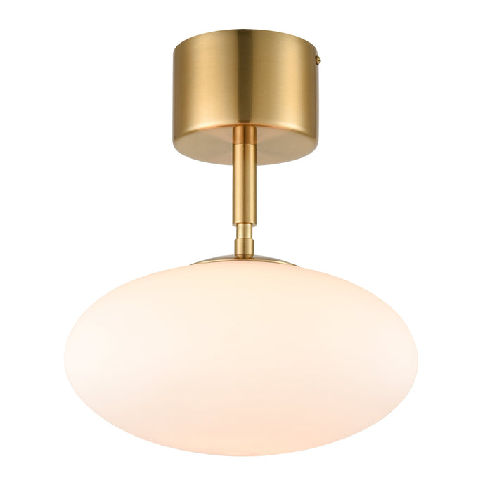 Brushed Brass/White
