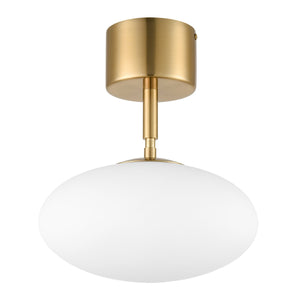 Brushed Brass/White