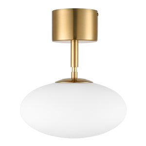 Brushed Brass/White