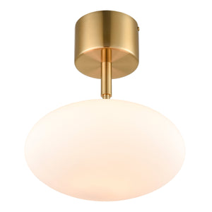 Brushed Brass/White